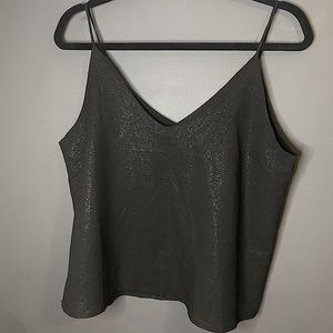 Black Shimmery Tank, NWT, Medium